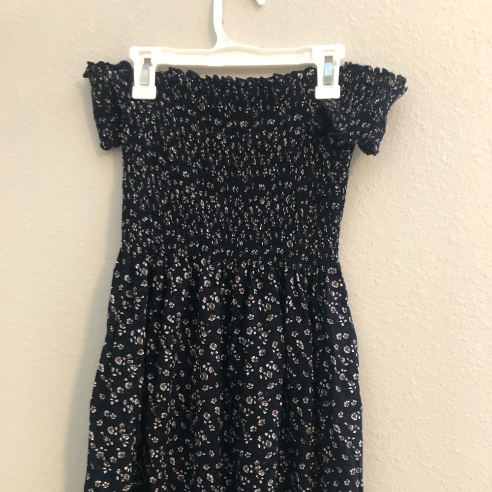 Strapless floral dress